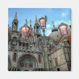 Aimant St. Marks and Lamp, Venice, Italy