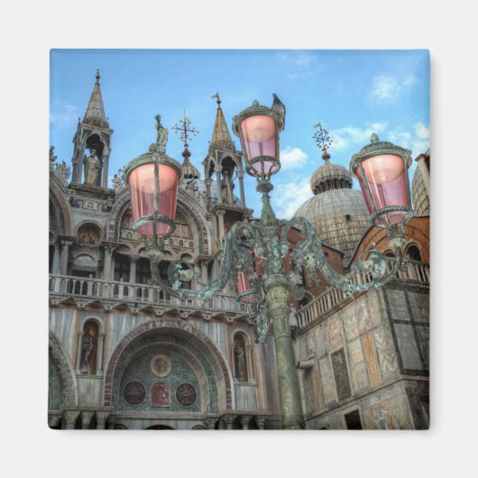 Aimant St. Marks and Lamp, Venice, Italy (Devant)