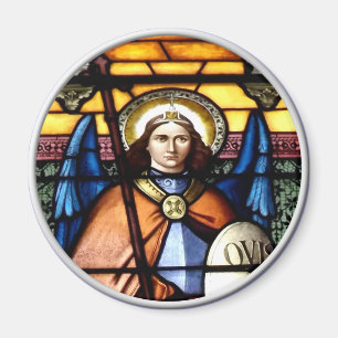 Aimant St Michael la fenêtre en verre teinté d'Arkhange