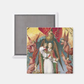 Aimant St. Michael Peser les âmes (Recto/Verso)