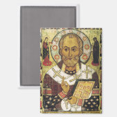 Aimant St. Nicholas Russian icon (Recto/Verso)