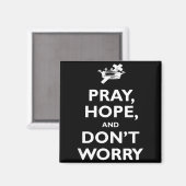 Aimant St Padre O Pray Hope And Dont Worry Catholic S  (Recto/Verso)