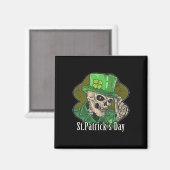 Aimant St Patrick Day Skeleton Clover Fun Sarcastique (Recto/Verso)