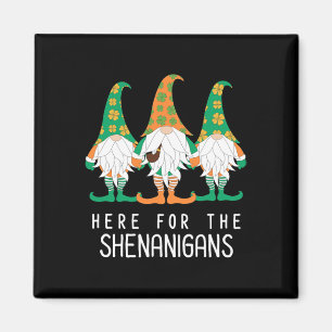 Aimant St Patrick Gnome Irlandais Day Shenanigan Leprecha