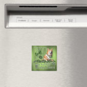Aimant St patrick - Me Lucky Charm - Corgi - Owen (In Situ (Lave-vaisselle))