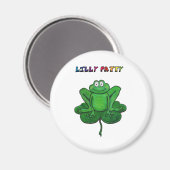 Aimant St Patrick's Day Drôle Lilly Patty Pad Frog (Recto/Verso)