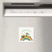 Aimant St. Patricks Day -Funny Lucky Irish Leprechaun (In Situ (Lave-vaisselle))