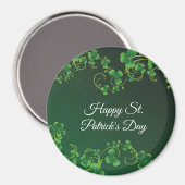 Aimant St. Patrick's Day Green Vine Shamrock Irish Party (Recto/Verso)