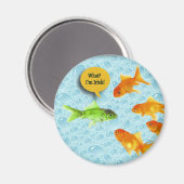 Aimant St. Patrick's Day, Humour de poisson rouge (Recto/Verso)