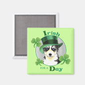Aimant St. Patrick's Day Husky (Recto/Verso)
