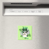 Aimant St. Patrick's Day Husky (In Situ (Lave-vaisselle))