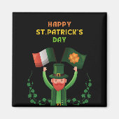 Aimant St. Patricks Day Irlandais - Lucky Irish Shamrock (Devant)