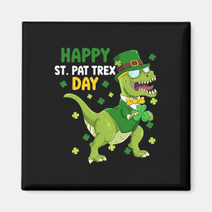Aimant St Patricks Day Lutins Dinosaure Dino Heureux St 