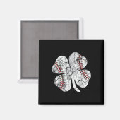 Aimant St. Patricks Day Shamrock Baseball Saint Paddys Ki (Recto/Verso)