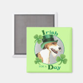 Aimant St. Patrick's Day Wire Fox Terrier (Recto/Verso)