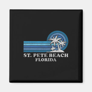 Aimant St Pete Beach Floride Vintage Famille Vacat été