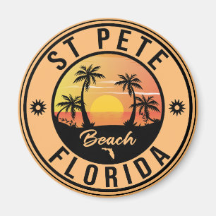 Aimant St. Pete Beach Floride Vintage voyage souvenir