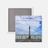 Aimant St. Pétersbourg, Palais d'hiver et Colonne Alexand (Recto/Verso)