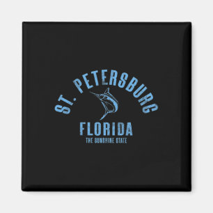 Aimant St. Petersburg Floride Fl Rétro Vintage Plage Avan