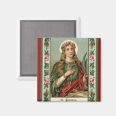 Aimant St Philomena Roses Rose Palm Cord (Recto/Verso)