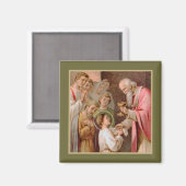 Aimant St. Tarcisius recevant l'Eucharistie (BL 02) (Recto/Verso)