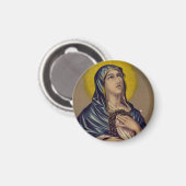 Aimant Stabat Mater Notre-Dame des Douleurs Art Devotionn (Recto/Verso)