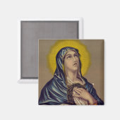 Aimant Stabat Mater Notre-Dame des Douleurs Art Devotionn (Recto/Verso)