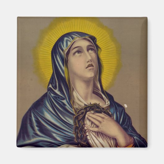 Aimant Stabat Mater Notre-Dame des Douleurs Art Devotionn (Devant)