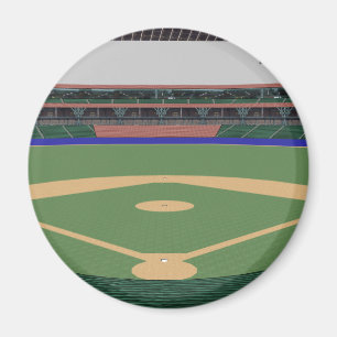 Aimant Stade de base-ball : modèle 3D :