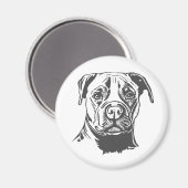 Aimant Staffordshire Bull Terrier (Recto/Verso)