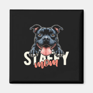 Aimant Staffy Mom Staffordshire Bull Terrier Chien Tattoo