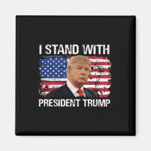 Aimant Stand President Trump American Flag Trump 2024 Men