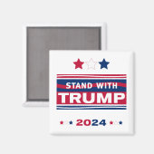 Aimant Stand with Trump~2024~MAGA (Recto/Verso)