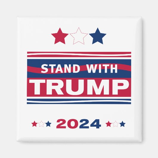 Aimant Stand with Trump~2024~MAGA (Devant)