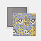 Aimant Star and Clef ecclesiastical wallpaper design (Recto/Verso)