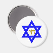 Aimant STAR de David & Symbole de la VIE (Recto/Verso)