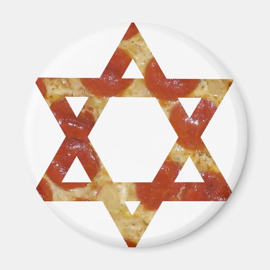 Aimant star de la pizza de david (Devant)