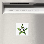 Aimant star de soccer vert (In Situ (Lave-vaisselle))