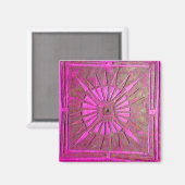Aimant STAR DU MATIN, violet rose (Recto/Verso)