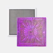 Aimant STAR DU MATIN, violet violet (Recto/Verso)