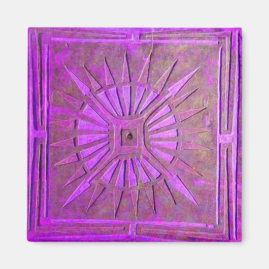 Aimant STAR DU MATIN, violet violet (Devant)