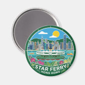 Aimant Star Ferry Hong Kong (Recto/Verso)