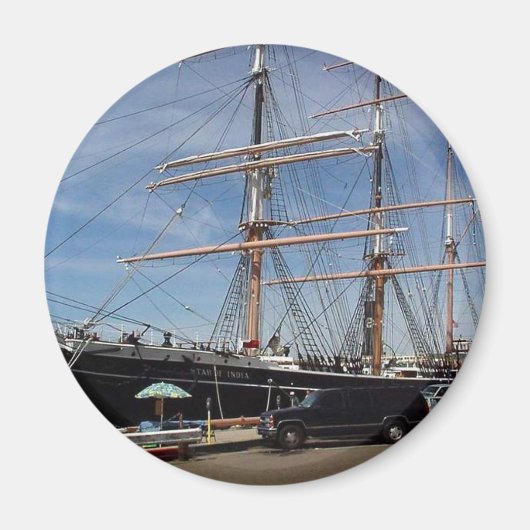 Aimant Star Of India Au Musée Maritime De San Diego (Devant)