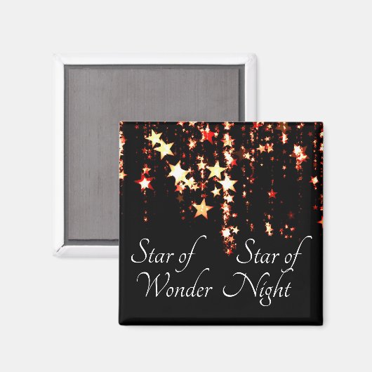 Aimant Star of Wonder Star of Night We Three Kings Carol (Recto/Verso)