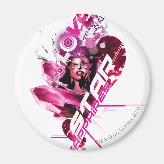 Aimant Star Sapphire Graphisme 8 (Devant)