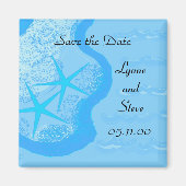 Aimant Starfish and Ocean Enregistrer la date (Devant)