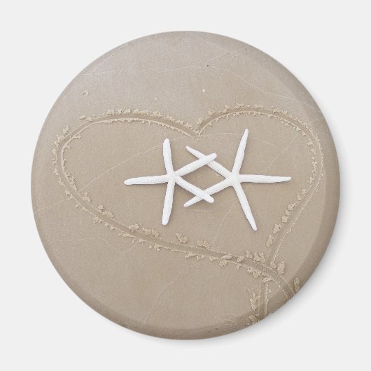Aimant Starfish dans l'aimant du coeur (Devant)