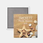 Aimant Starfish Et Seashells Beach Reunion Famille (Recto/Verso)
