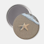 Aimant Starfish sur la plage (Recto/Verso)