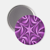 Aimant Starflower violette fractale (Recto/Verso)